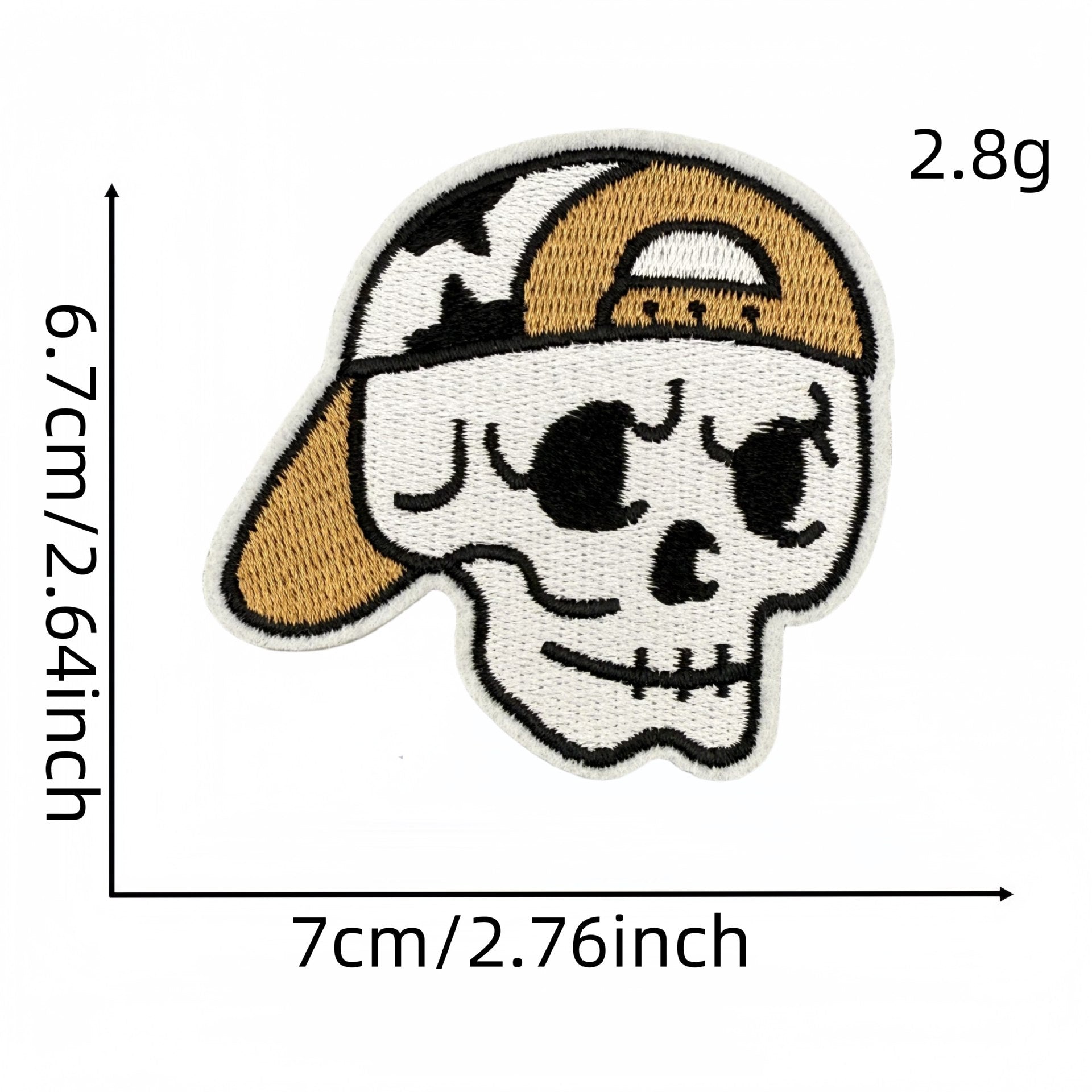 Wholesale Punk style badge brown series skull cartoon ghost